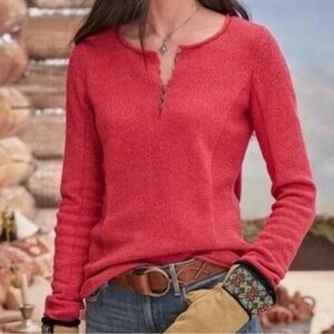 Women’s Sundance sweater heathered with buttons